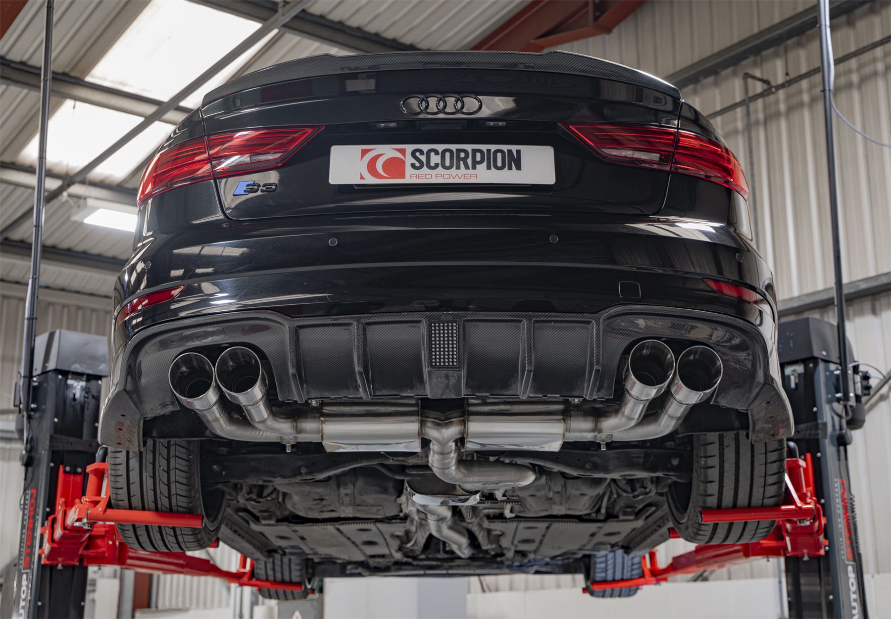 Scorpion Exhaust Resonated Cat/GPF Wit Valves Audi S3 Saloon 8V 2013-2020