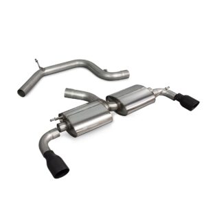 Scorpion Exhaust Non-Res Cat-Back Black Trims Volkswagen Golf GTI Mk6 Edition 35 2009-2013