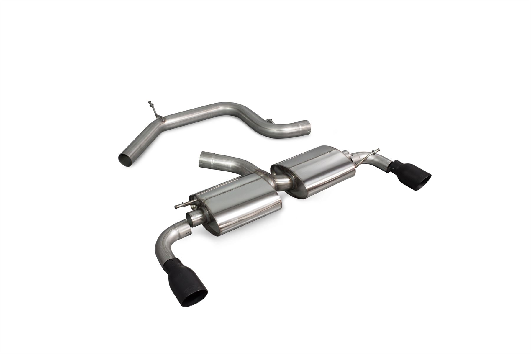 Scorpion Exhaust Non-Res Cat-Back Black Trims Volkswagen Golf GTI Mk6 Edition 35 2009-2013
