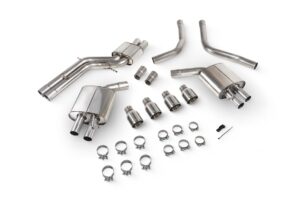 Scorpion Exhaust Resonated Half System With No Valves Daytona Tailpipe Audi S6 C7 2012-2018