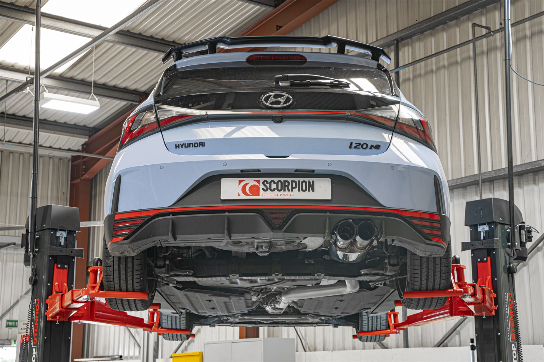 Scorpion Exhaust GPF Back System Black Trims For Hyundai i20N 2021-2025