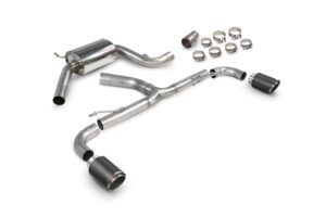Scorpion Exhaust Resonated Predator Cat-Back System Ascari Tailpipe Volkswagen Golf MK6 GTI 2.0 Tsi 2009-2013