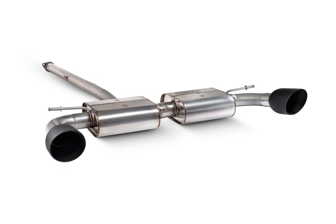 Scorpion Exhaust Non-Resonated GPF-Back System Non Valved Daytona Black Ceramic Tailpipe Hyundai Kona N 2021-2023
