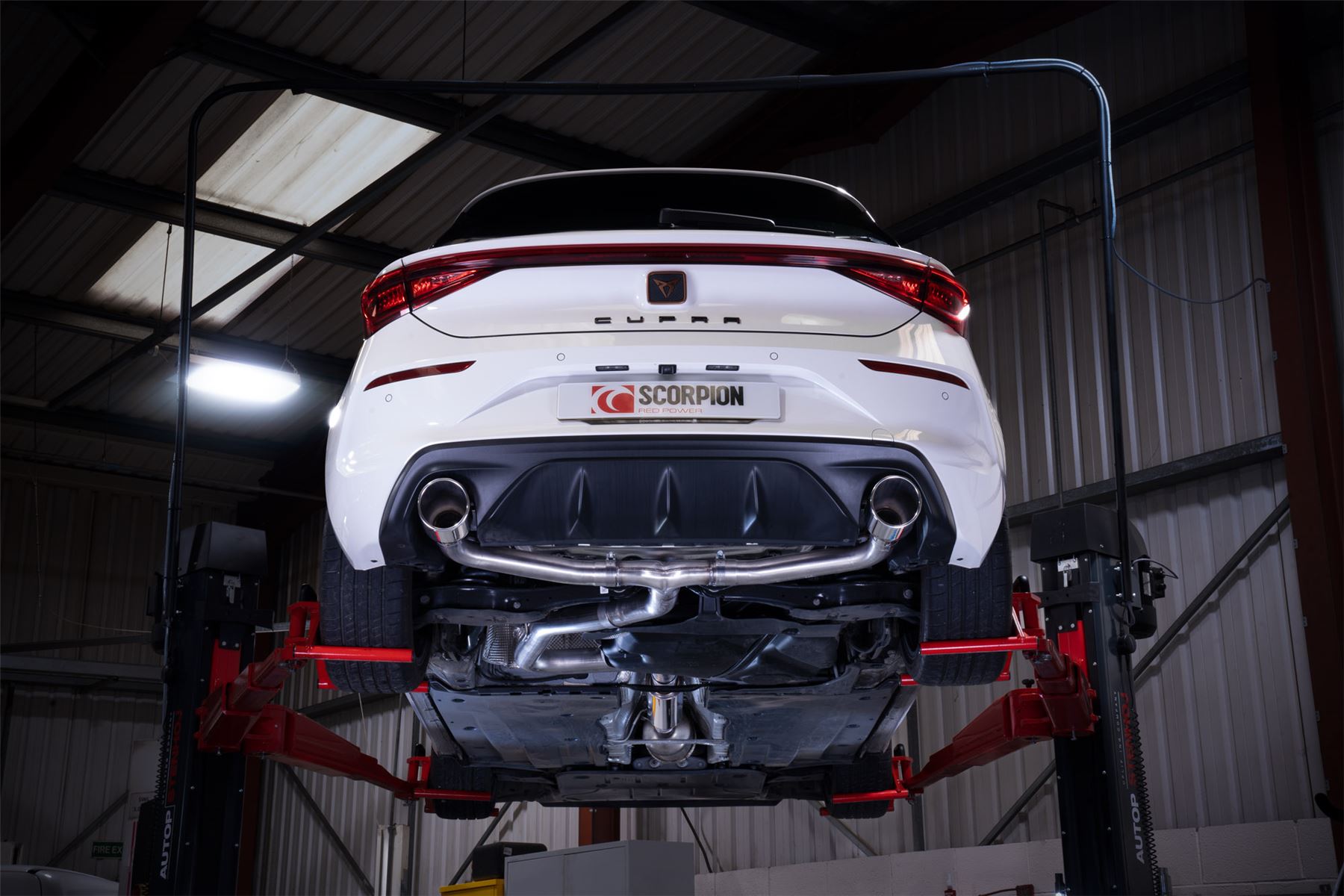 Scorpion Exhaust Predator Resonated GPF Back Seat Cupra Leon 245 2021-2024