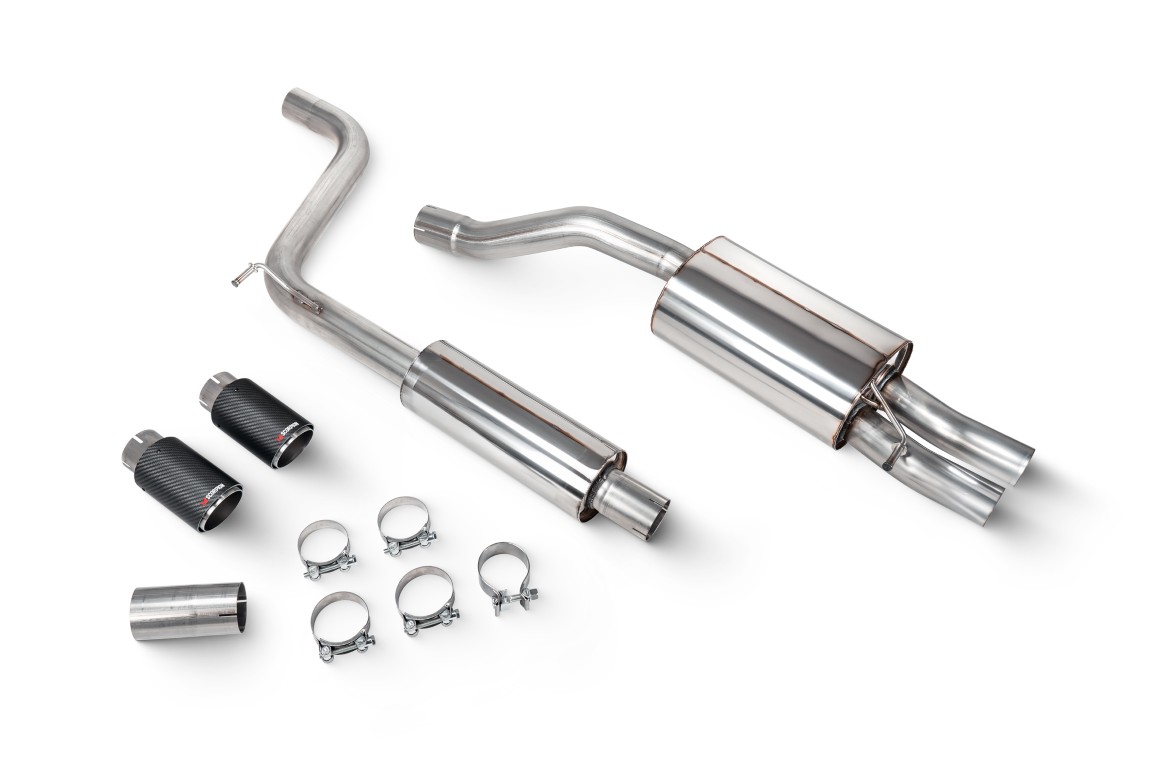 Scorpion Exhaust Resonated GPF-Back System Ascari Tailpipe Volkswagen Polo GTI AW (GPF MODEL) 2018-2026