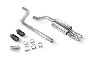 Scorpion Exhaust Non-Resonated GPF-Back System Ascari Tailpipe Volkswagen Polo GTI AW (GPF MODEL) 2018-2026