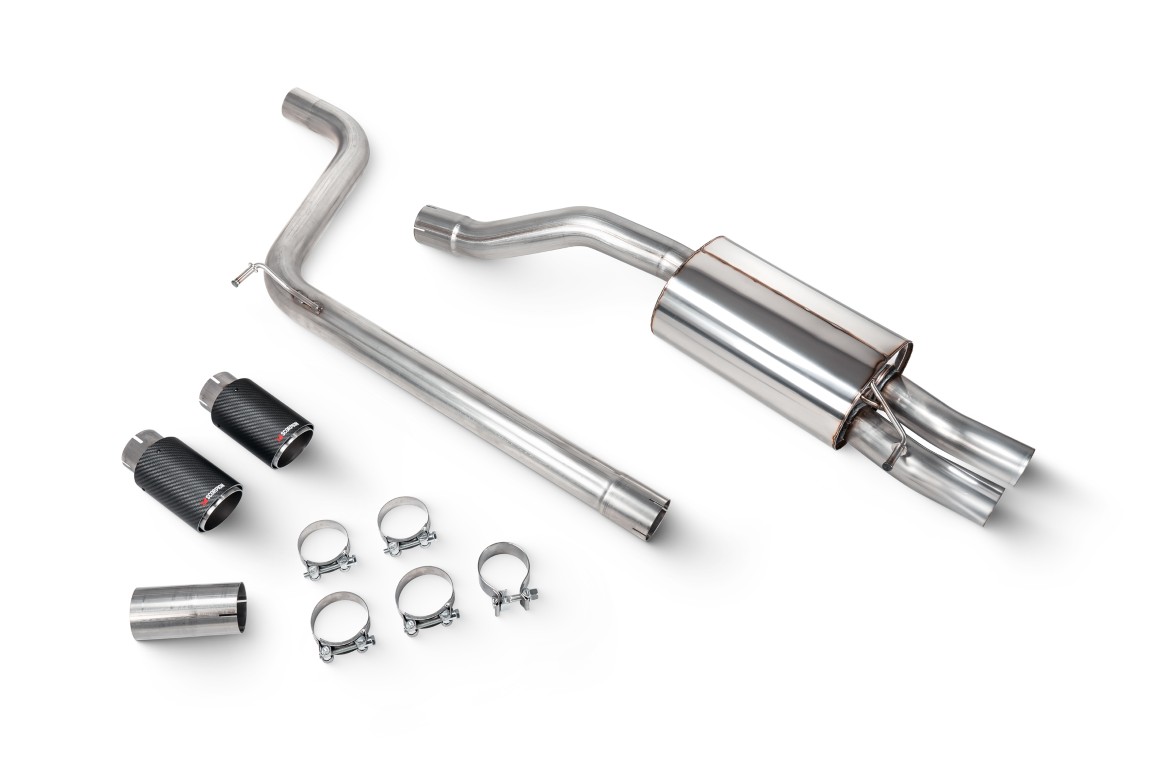 Scorpion Exhaust Non-Resonated GPF-Back System Ascari Tailpipe Volkswagen Polo GTI AW (GPF MODEL) 2018-2026