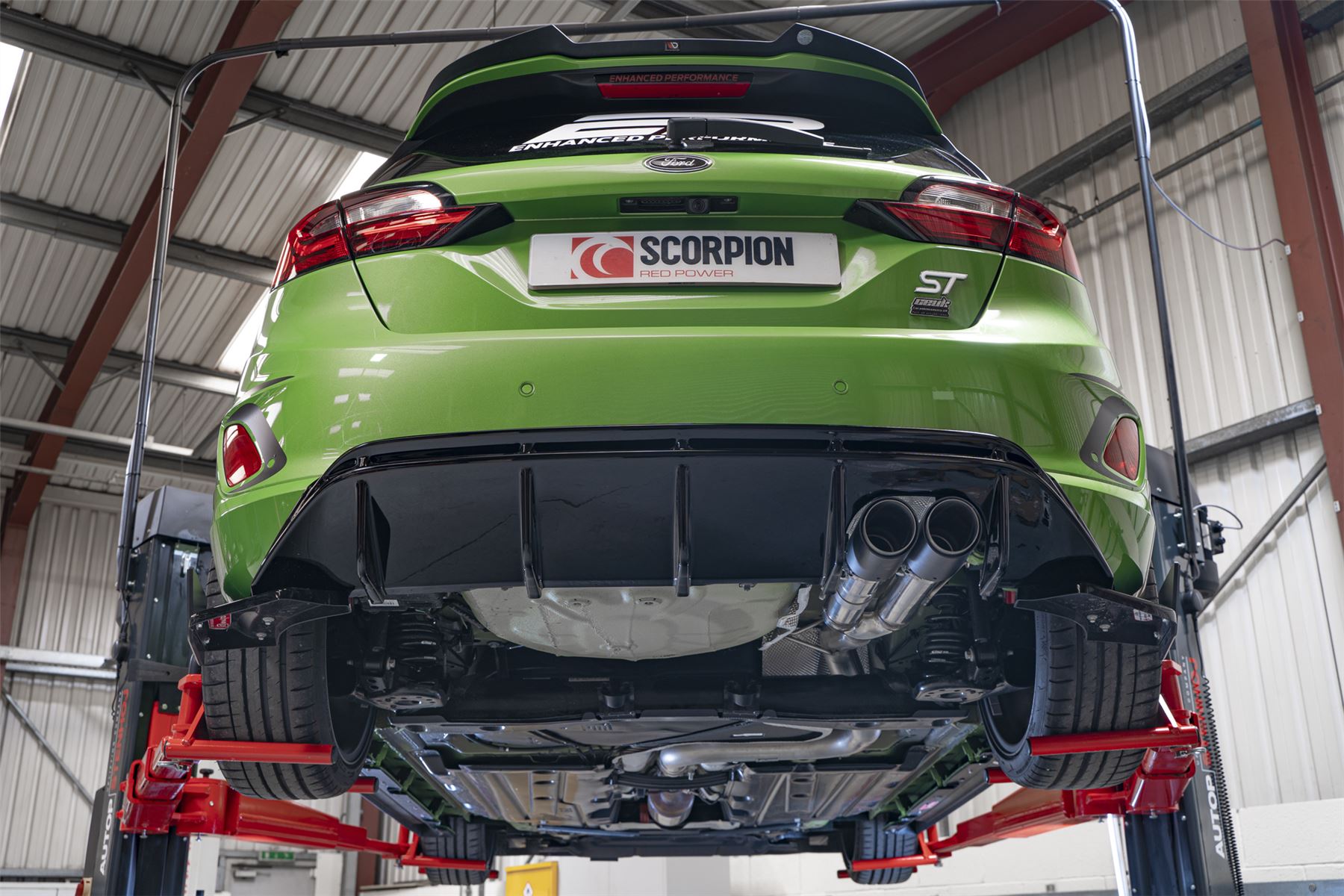 Scorpion Exhaust Predator Carbon GPF Back Non-Valved Ford Fiesta ST MK8.5 2022-2024