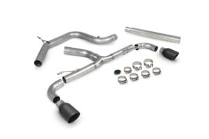 Scorpion Exhaust Non-Res Predator Cat-Back System (Black) Volkswagen Scirocco R 2009-2017