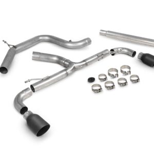 Scorpion Exhaust Non-Res Predator Cat-Back System (Black) Volkswagen Scirocco R 2009-2017
