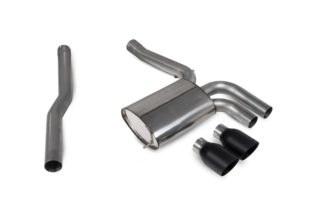 Scorpion Exhaust Non-Resonated GPF-Back System Daytona Black Ceramic Tailpipe Mini Cooper S F56 JCW GP3 2020-2024