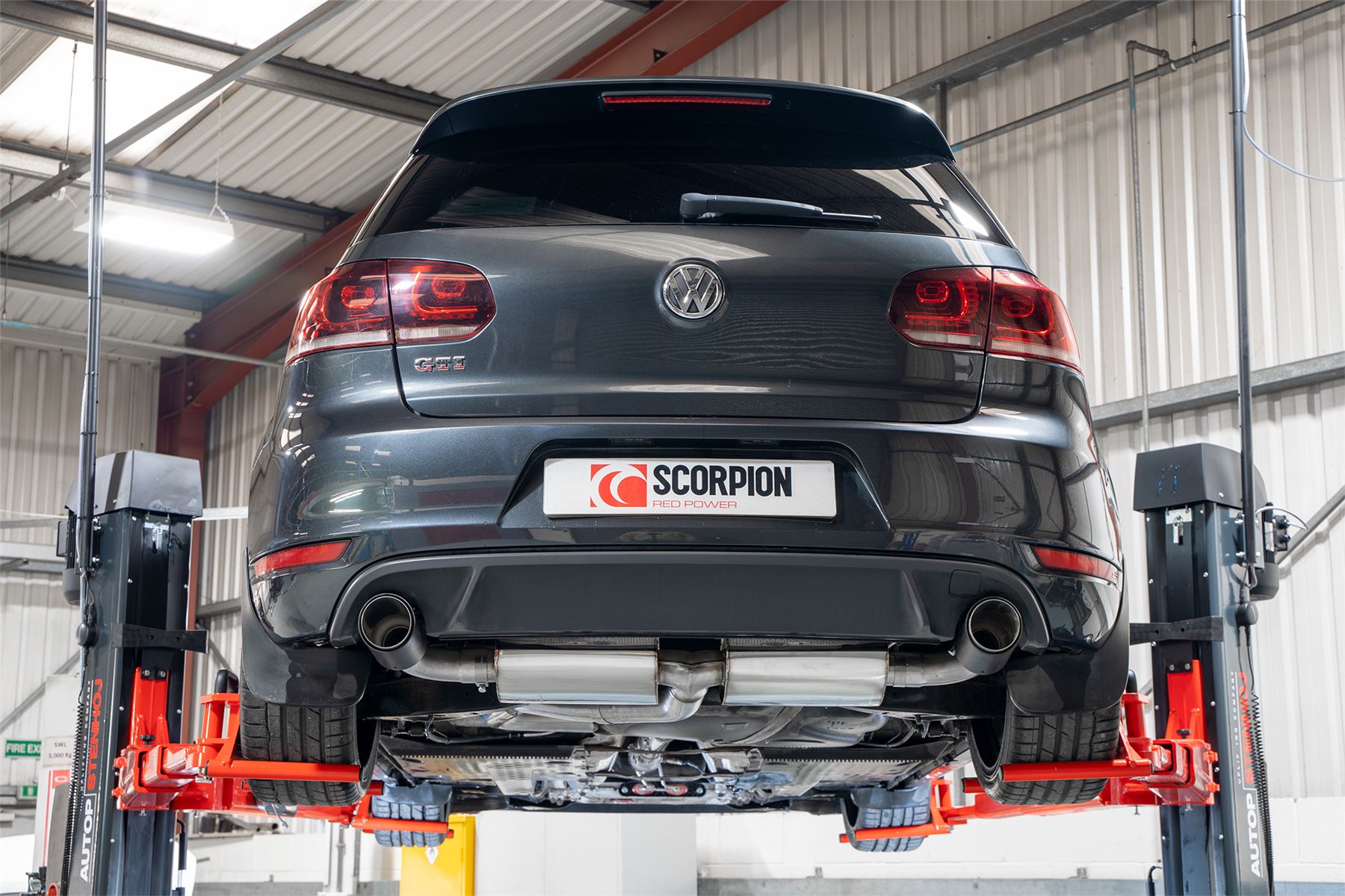 Scorpion Exhaust Non-Res Cat-Back Carbon Trims Volkswagen Golf GTI Mk6 Edition 35 2009-2013