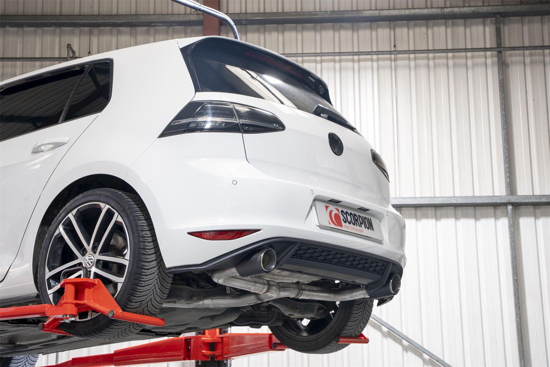 Scorpion Exhaust Cat Back GTI Style System Carbon Volkswagen Golf GTD MK7 185PS 2013-2016