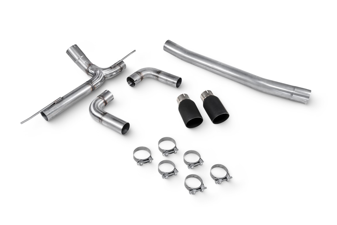 Scorpion Exhaust Non-Resonated Half System Daytona Black Ceramic Tailpipe BMW 335D F30/F31 Including xDrive 2013-2020